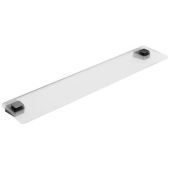 Ravak 10º Black półka szklana 60 cm szkło mat/czarny mat X07P567
