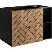 Zestaw Rodan Trend zestaw mebli łazienkowych 80 cm czarny/dąb (5906154450874, 5906154452168)