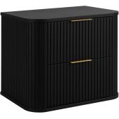 Rodan Elegance szafka z blatem 60,4x41,5x51,7 cm podumywalkowa wisząca czarna