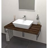 Sapho Avice blat 90 cm podumywalkowy ciemny dąb AV0911