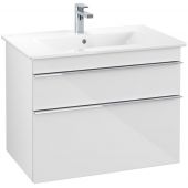 Villeroy & Boch Venticello szafka 75 cm podumywalkowa wisząca Glossy White A92501DH