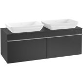 Villeroy & Boch Venticello szafka 125,7 cm podumywalkowa wisząca Black Matt Lacquer A94901PD