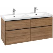 Villeroy & Boch Subway 3.0 szafka 127,2 cm podumywalkowa wisząca Oak Kansas C56801RH