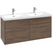 Villeroy & Boch Subway 3.0 szafka 127,2 cm podumywalkowa wisząca z oświetleniem LED Arizona Oak C568L0VH