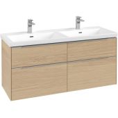 Villeroy & Boch Subway 3.0 szafka 127,2 cm podumywalkowa wisząca z oświetleniem LED Nordic Oak C568L0VJ