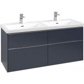 Villeroy & Boch Subway 3.0 szafka 127,2 cm podumywalkowa wisząca z oświetleniem LED Marine Blue C568L0VQ