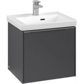 Villeroy & Boch Subway 3.0 szafka 47,3 cm podumywalkowa wisząca z oświetleniem LED Graphite C580L0VR