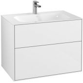 Villeroy & Boch Finion szafka 79,6 cm podumywalkowa wisząca Glossy White Lacquer F01000GF