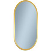 Venti Oslo lustro 50x90 cm owalne z oświetleniem złoty