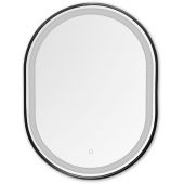 Zuma Line lustro 50x70 cm owalne z oświetleniem czarny 003064-030827