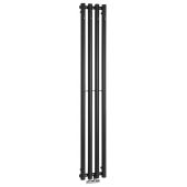 Sapho Pilon grzejnik łazienkowy dekoracyjny 180x27 cm czarny IZ122T