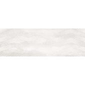 Ceramika Color Spectre White Geo dekor ścienny 25x75 cm biały połysk