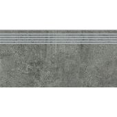 Opoczno Newstone Graphite Steptread stopnica podłogowa 29,8x59,8 cm szary mat