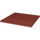 Paradyż Natural Rosa stopnica 30x30 cm prosta STR czerwony mat