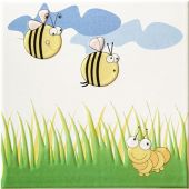 Tubądzin Pastel Robaczki 2 dekor ścienny 20x20 cm