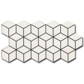 Realonda Hex Rhombus Snow płytka ścienno-podłogowa 26,5x51 cm biały mat