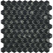 Vidrepur Nordic Black Matt Hex STR 903/D mozaika ścienna 30x29 cm