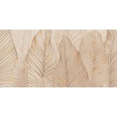 Tubądzin Mild Clay Leaves C dekor ścienny 119,8x59,8 cm beżowa