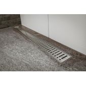ACO ShowerDrain C ruszt odpływu liniowego 78,5 cm Wave stal nierdzewna 9010.88.62