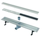 Alca Double Fit&Go odpływ liniowy z rusztem 75 cm stal APZ13-DOUBLE9-750