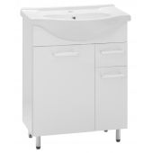 Astor Lupo umywalka z szafką 65 cm biały połysk AM-LUD-650-27