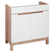 Astor Diana szafka 79.9 cm podumywalkowa stojąca biały połysk/country AMSKU8107C