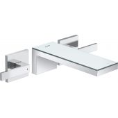 Axor MyEdition bateria umywalkowa podtynkowa 3-otworowa chrom/szkło 47080000
