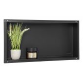 Balneo Wall-Box No Rim Black półka wnękowa 30x60x7 cm czarna OB-BL3-NR