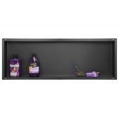Balneo Wall-Box No Rim Black półka wnękowa 30x90x7 cm czarna OB-BL5-NR