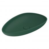 Bocchi Etna umywalka 58x37 cm owalna nablatowa zielona 1114-027-0325