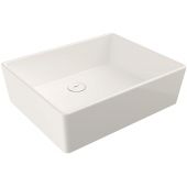 Bocchi Milano umywalka 50x40 cm prostokątna ścienna-nablatowa biała 12150620125