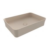 Bocchi Sottile Slim Line umywalka 55x38 cm prostokątna brąz/beż 1476-007-0125