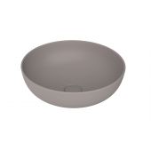 Bocchi Sottile Slim Line umywalka 37,9x37,9 cm okrągła szary/kamień 1494-006-0125