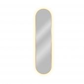 Baltica Design Tiny Border Pastille Bright lustro 60x120 cm owalne złote barwa światła zimna