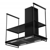 Berg Frame okap kuchenny 120 cm wyspowy czarny FRAOWKLDBK1201