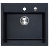 Berg Hobart zlewozmywak granitowy 56,5x51 cm onyx metalik BRQ14104