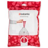 Brabantia PerfectFit worki na śmieci 20 l (40 szt) biały 138263