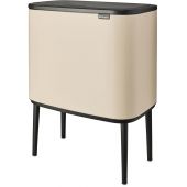 Brabantia Bo Touch Bin kosz na śmieci 33 l do segregacji beżowy/czarny 201608
