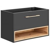Comad Borneo szafka 80 cm podumywalkowa wisząca Szary Cosmos/Dąb Artisan BORNEOCOSMOS821FSC