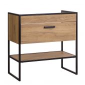 Comad Brooklin szafka 80 cm podumywalkowa stojąca Dąb Craft złoty/czarny mat BROOKLIN821FSC