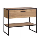 Comad Brooklin szafka 90 cm podumywalkowa stojąca Dąb Craft złoty/czarny mat BROOKLIN827FSC
