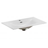 Comad Sky umywalka 80x46 cm prostokątna wpuszczana biała SKY 80-8099