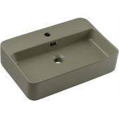 Comad Trust 2 umywalka 55x38 cm prostokątna nablatowa zielona TRUST 2 OLIVER GREEN ( E-6282 )