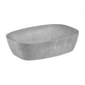 Comad Anna umywalka 50x39 cm nablatowa owalna szary/kamień mat UN-ANNA-MH1