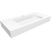 Cristalstone Linea Ideal umywalka 110x45 cm ścienna prostokątna biały U1100-MCOLC