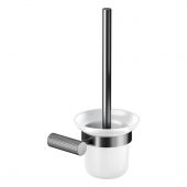 Cersanit Zen szczotka toaletowa ścienny czarna-gun metal S951-900