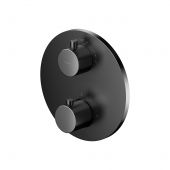 Cersanit Zen bateria wannowo-prysznicowa podtynkowa termostatyczna czarna-gun metal S951-804