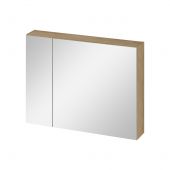 Cersanit Ovida szafka 79,4x14,1x59,2 cm z lustrem dąb S1058-016