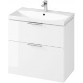 Cersanit City zestaw meblowy 80 cm umywalka z szafką biały połysk S801-423