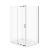 Cersanit Iva kabina z brodzikiem 120x90 cm prostokątna chrom połysk/szkło przezroczyste S601-248